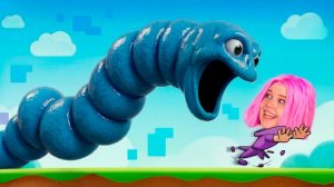 Я ПРОЖИЛА 100 ДНЕЙ ИГРАЯ В ГОЛОДНОГО ЧЕРВЯ в РОБЛОКС