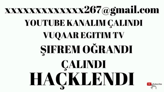 #gmail sifrelerim ogurandi calindi# !