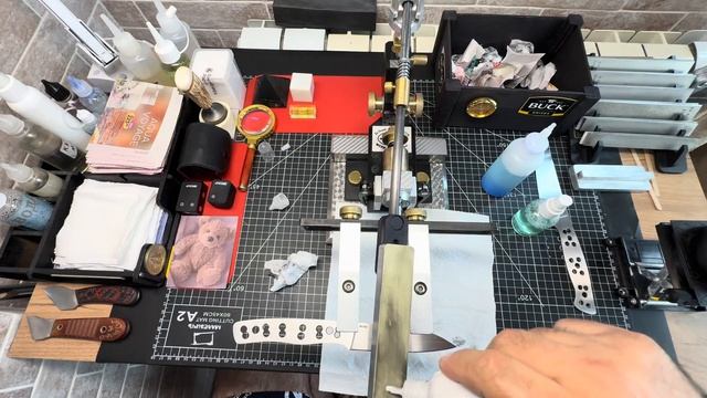 Мастер Тано Заточка кухонного ножа от Александра сталь м390. Часть - 2.