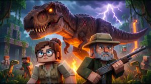 Юрский кризис: битва за выживание в Майнкрафт