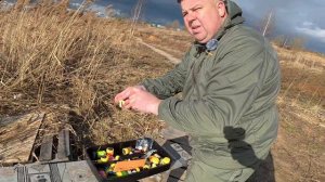 Ловили форель чисто на пассивные снасти.