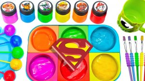 Мультики для детей. Превращение красок и игрушек в яркие слаймы. Мультики для малышей