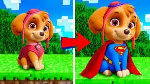 😱 СКАЙ СТАЛА СУПЕРГЕРОЕМ! ЭВОЛЮЦИЯ ЩЕНЯЧИЙ ПАТРУЛЬ В МАЙНКРАФТ