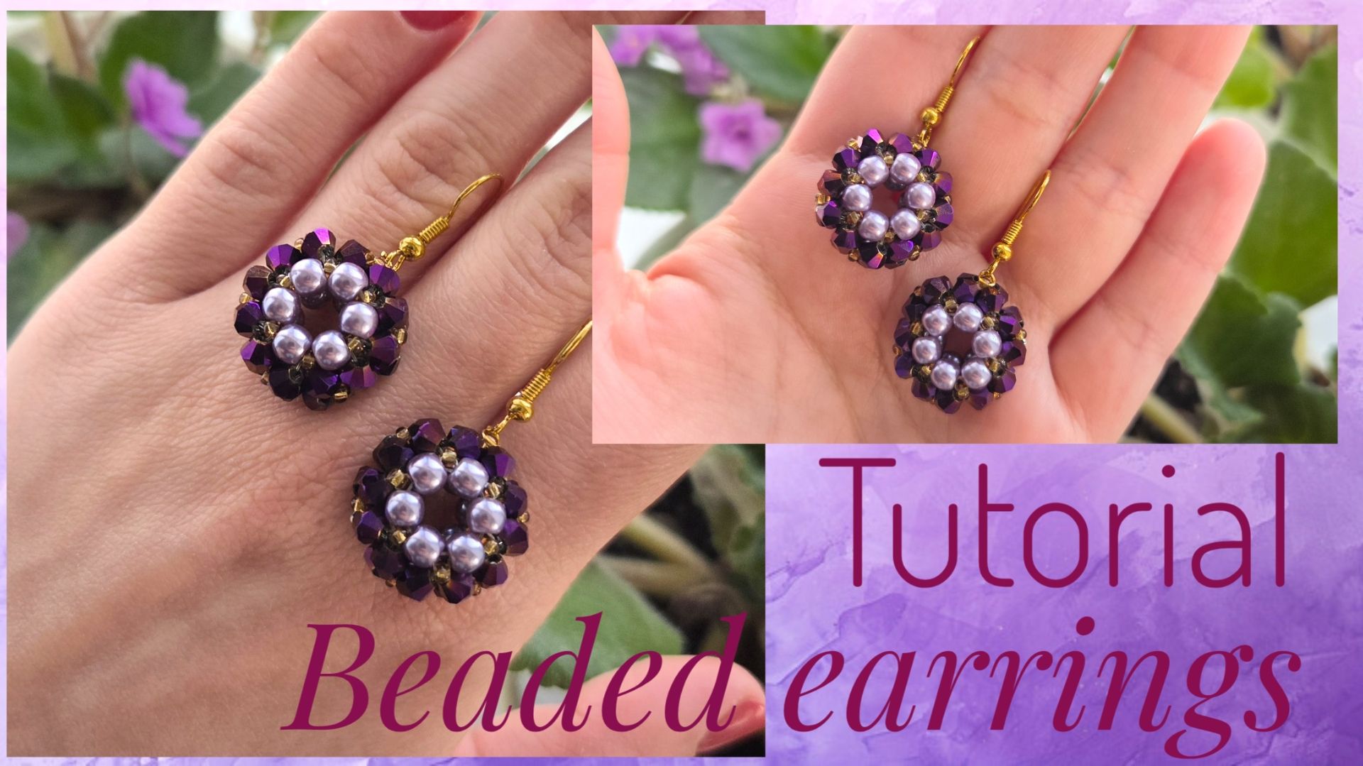 #Мастер-класс: Серьги из биконусов, бусин и бисера | #Бисероплетение