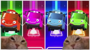 МУЛЬТИКИ: МАЛЕНЬКИЙ АВТОБУС ТОЙО и Цветные Машинки — Красный, Синий, Зеленый 🚌🌈