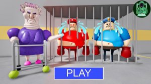 ЗЛАЯ БАБУШКА ПРОТИВ ПОЛИЦЕЙСКОГО БОКСЕРА, БЕГУЩЕГО ИЗ ТЮРЬМЫ! #roblox