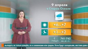 Погода в Старом Осколе на 9 апреля