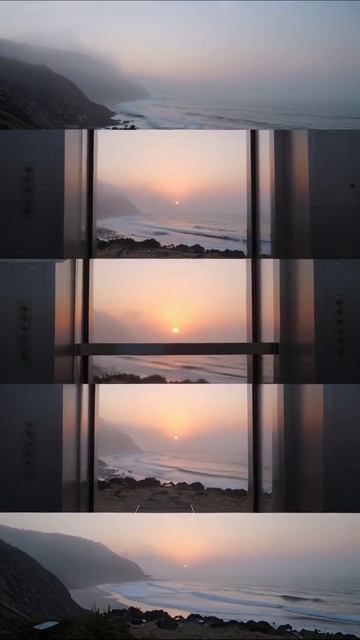 Завораживающий рассвет у побережья #природа #рассвет #океан