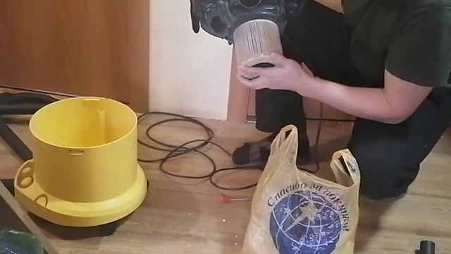 Как заменить мешок в пылесосе Керхер