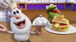 Мега бургер от Бубы. Детский мультик Буба серия о приготовлении бургера