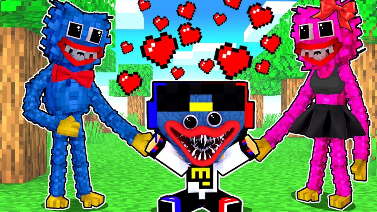 МЫ НАШЛИ СЕМЬЯ ХАГГИ ВАГГИ Poppy Playtime в МАЙНКРАФТ ! ДЕВУШКА НУБ И ПРО ВИДЕО ТРОЛЛИНГ MINECRAFT