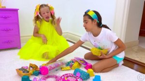 Приключения Насти и поход в гости к Эвелин