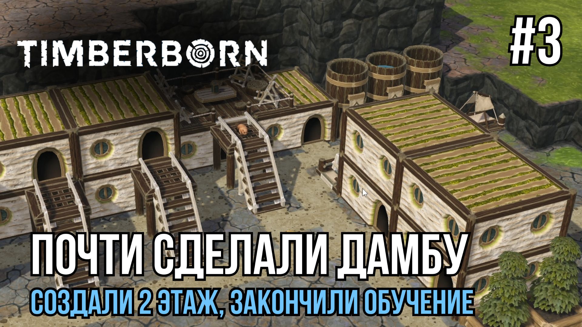 Почти сделали дамбу | Timberborn #3
