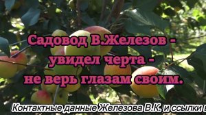 Садовод В.Железов - увидел черта - не верь глазам своим.