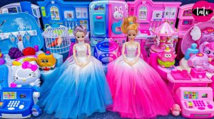 Играем в игрушки из мультика принцесса кукла Барби. Мультфильм для детей. ASMR АСМР