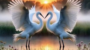 Журавли рассвет открывают.