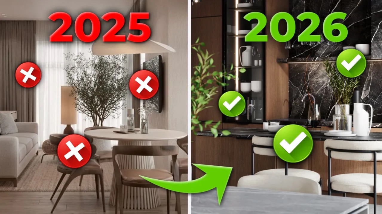 10 трендов интерьера из 2025, о которых вы ПОЖАЛЕЕТЕ в 2026