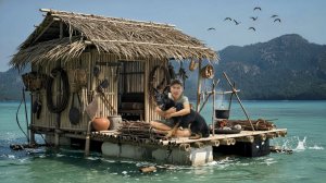 Выживание на острове мусора 1-я серия / Строим плот из мусора, ловим морепродукты выживаем с собакой