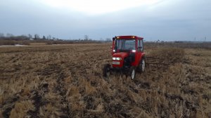 Не утопил - не боронил! Очень раннее боронование по чизелю минитрактором.Испытания рулевого демпфера