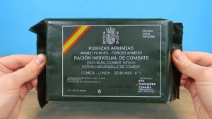 Чем кормят солдат в армии Испании? Я не смог это доесть! Сухпай. ИРП.