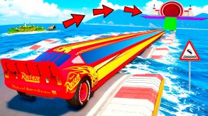 СМОЖЕТ ЛИ ДЛИННЫЙ ЛИМУЗИН МОЛНИЯ МАКВИН ПРОЕХАТЬ ВОДНЫЕ КОЧКИ В ГТА 5! ЭКСПЕРИМЕНТ В GTA 5 ОНЛАЙН