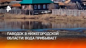 Вода в Нижегородской области поднялась до рекордных отметок из-за паводка