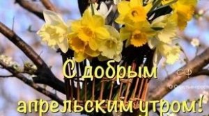 Доброе утро апреля! Роскошная музыкальная открытка.