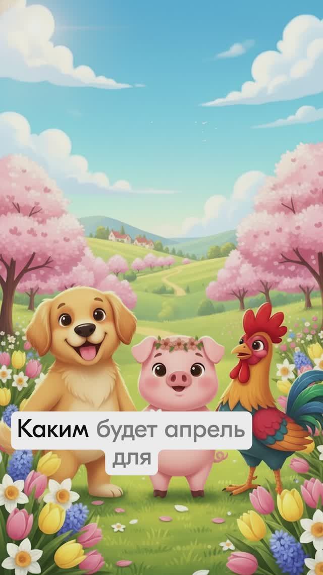 Прогноз на АПРЕЛЬ для 🐓ПЕТУХА 🐶СОБАКИ 🐷СВИНЬИ