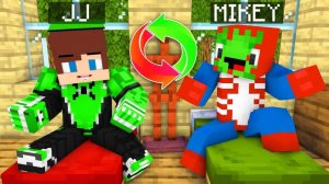 Джей Джей и Майки соревнуются в обмене костюмами Человека-паука. Майнкрафт Мультик