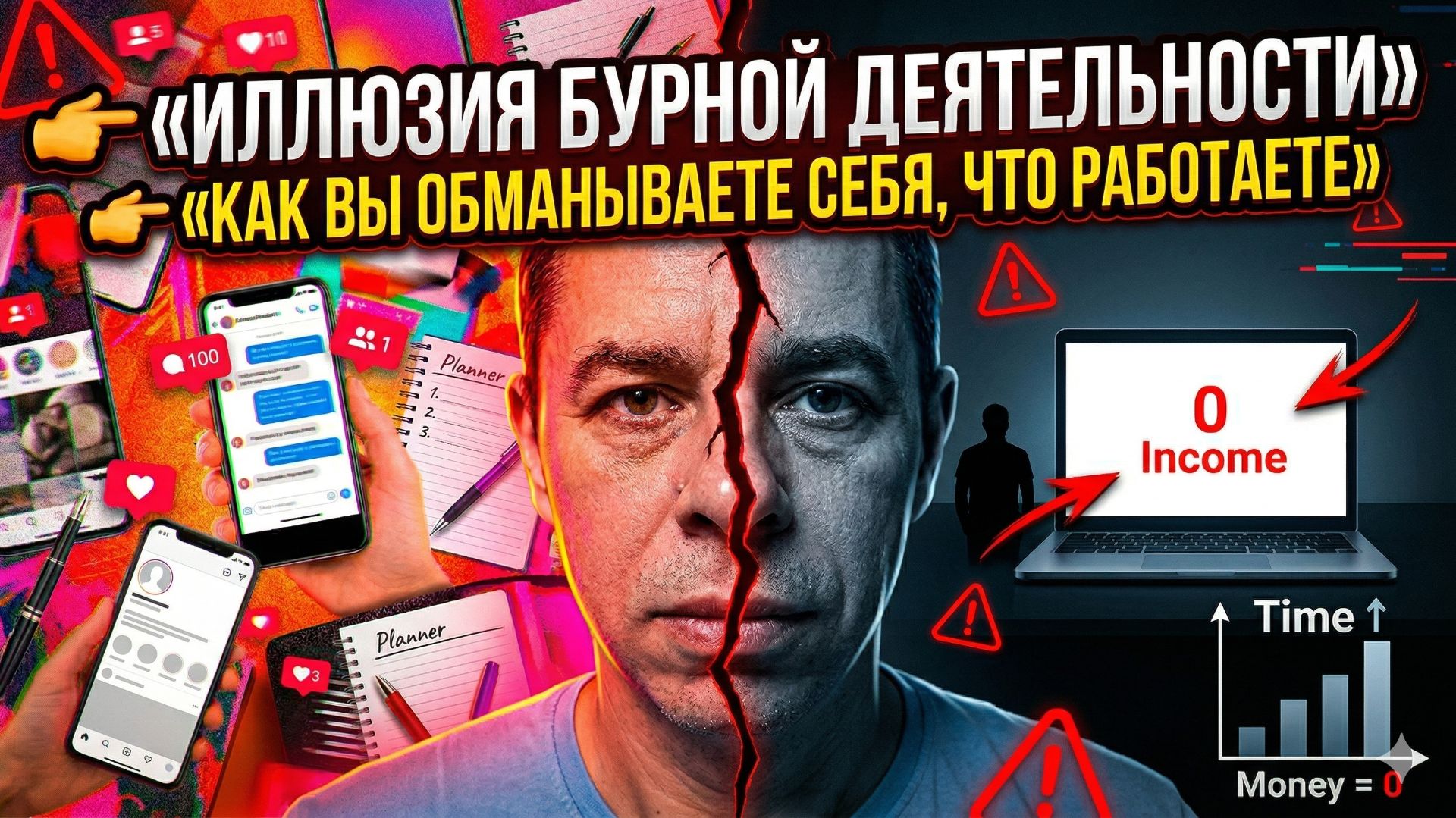«Иллюзия бурной деятельности»: Как вы обманываете себя, что работаете.
