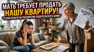 Истории из жизни - Мать требует продать нашу квартиру и вложиться в расширение дома