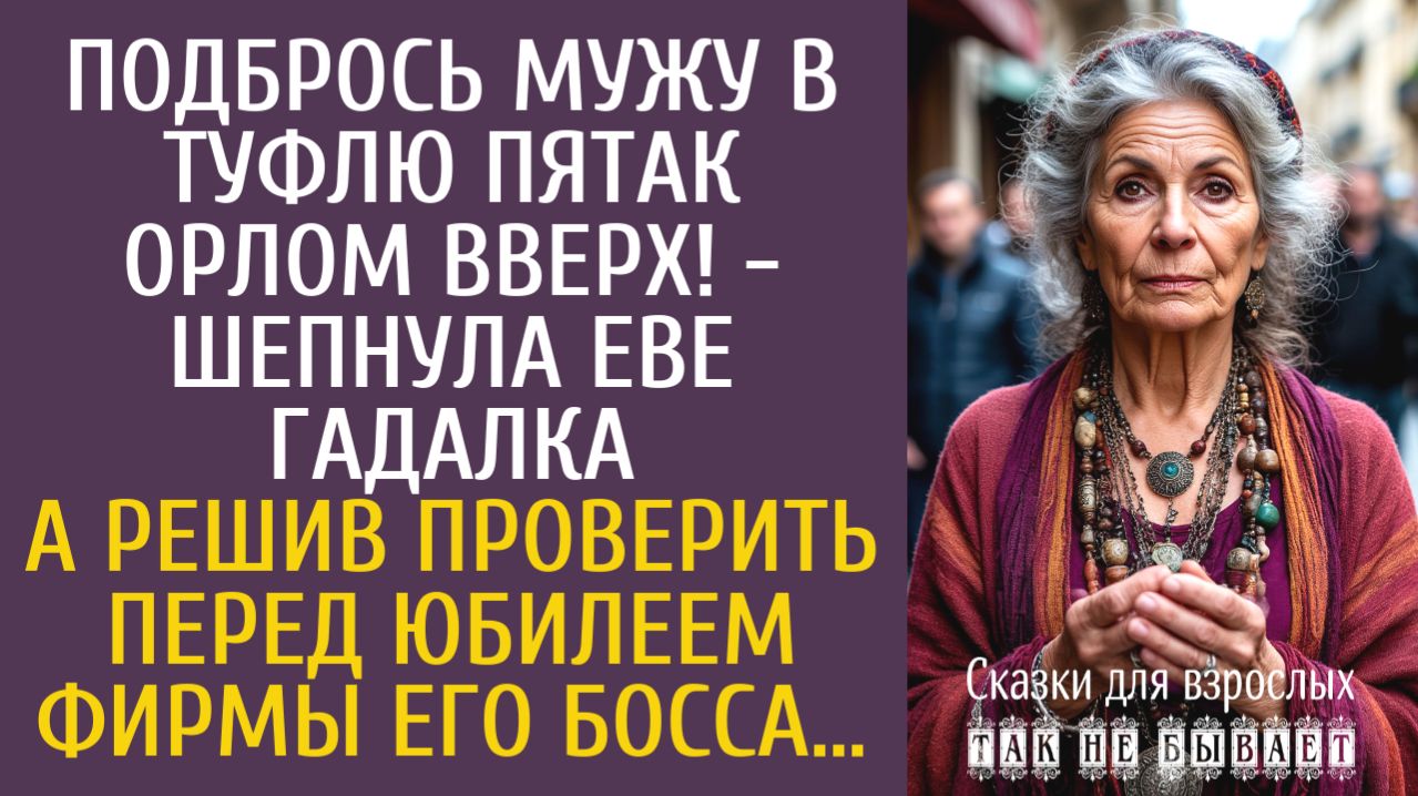 Истории из жизни: Подбрось мужу в туфлю пятак орлом вверх! - шепнула Еве гадалка… А решив проверить…