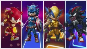 Битва Супер-Соников: Веном Соник, Капитан Еж, Росомаха и Флэш Соник в Тайлс Хоп ⚡🔥