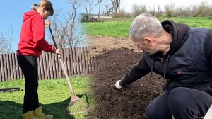 Весенний марафон, грабли и лопата в действии