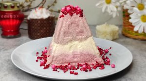 Творожная ПАСХА  с МАЛИНОЙ! Малиновая ПАСХА!