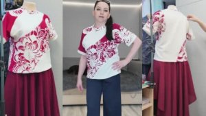 Как можно играть с выкройкой ? Часть 3.  Рисую произвольные линии на выкройке.