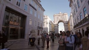 Лиссабон Португалия 2026 Прогулка от района Шиаду до площади Коммерции в лучах золотого заката ☀️