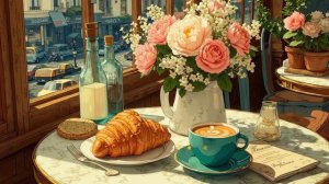 𝐏𝐀𝐑𝐈𝐒 𝐂𝐀𝐅𝐄́ 🥐 Расслабляющая французская музыка - Утренний джаз и аккордеон