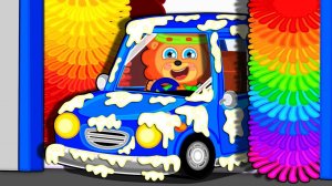 Маша и Леопольд. Мойка с цветными щетками - Мультик для детей