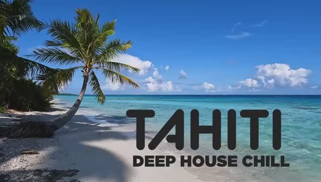 Tahiti Ocean Therapy 🌊 ｜ French Polynesia Aerial Coastlines ｜ Deep House Chill for Your TV in 4K-(1