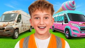 Я построил ТАЙНЫЙ фургон для продажи мороженого!