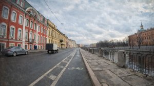 Прогулка на велосипеде от Чайковского, по Фонтанке до Ломоносова