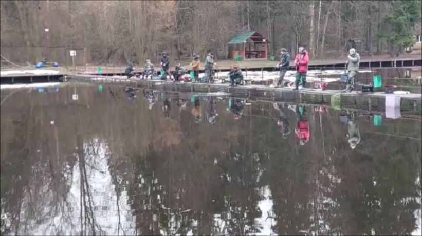 Поимки форели до запуска. Клёвое место, Лосиный остров, спорт-зона.