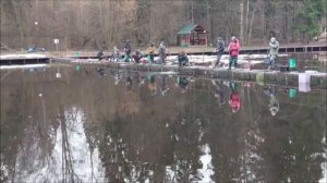 Поимки форели до запуска. Клёвое место, Лосиный остров, спорт-зона.