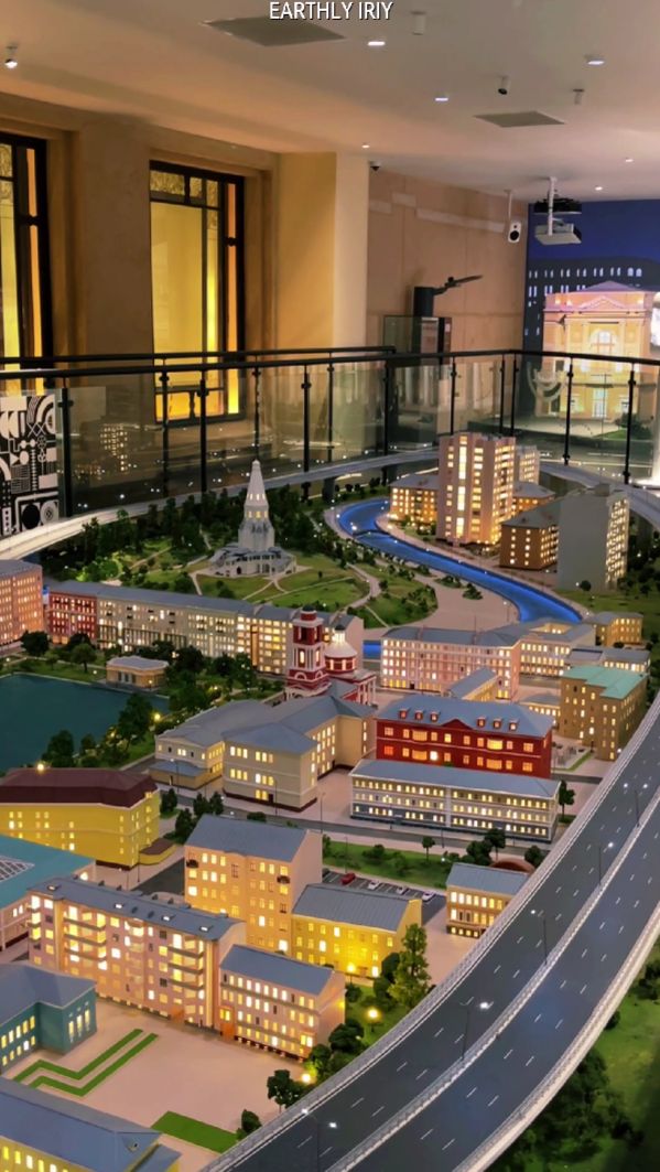 Макет ночной Москвы #земнойирий #вднх #музей