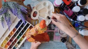 Пасха 2026. Утка из папье маше. Роспись.Сделай сам