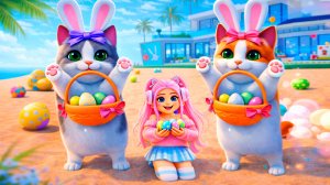 КОТИКИ В РОБЛОКС СОБИРАЮТ ПАСХАЛЬНЫЕ ЯЙЦА! НОВЫЕ ИГРЫ В РОБЛОКС!