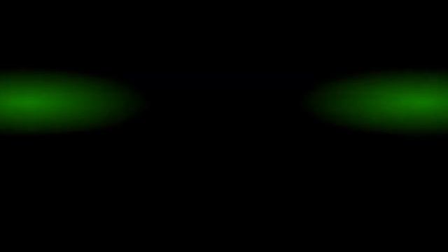 Украшение - два зелёных луча