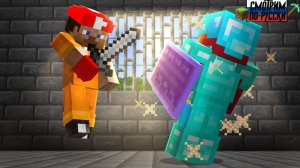 Побег из тюрьмы на SMP моего брата в Minecraft! 🔐😱 l СМОТРИМ ПО-РУССКИ