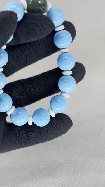 TQ-19. Браслет из бирюзы НЭН ЛЯН ЧЖИ ШИ 能量之石